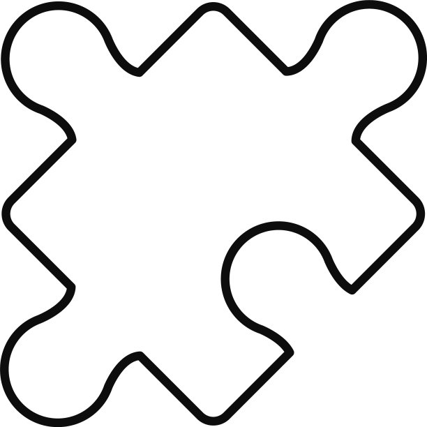 拼图片图标线条风格图片下载