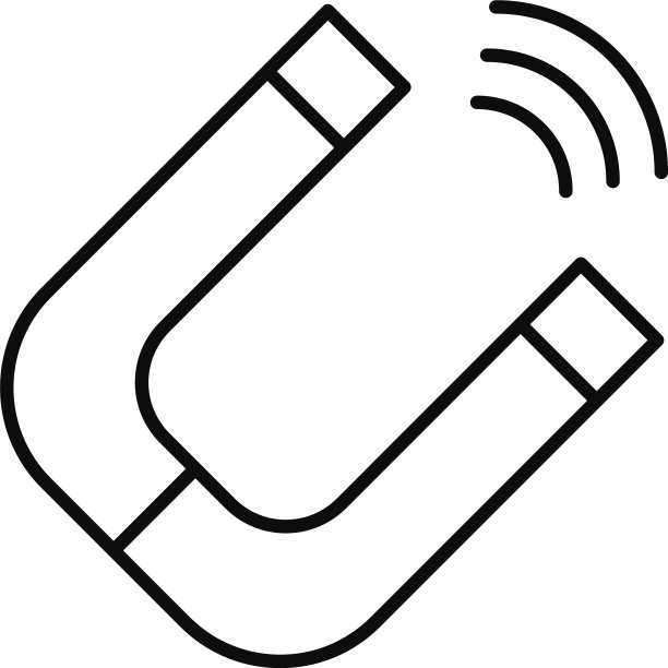 磁铁图标形象线条风格图片下载