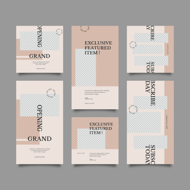 可编辑的横幅社交媒体张贴和故事模板图片下载