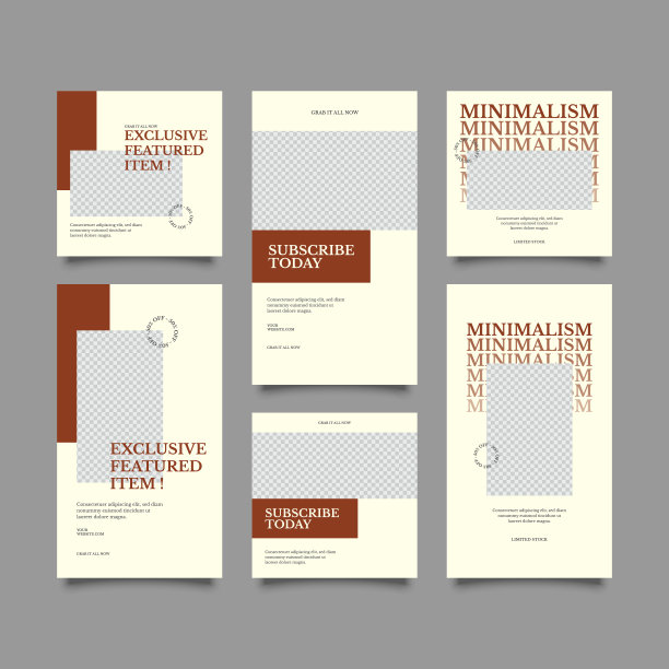 可编辑的横幅社交媒体张贴和故事模板图片下载