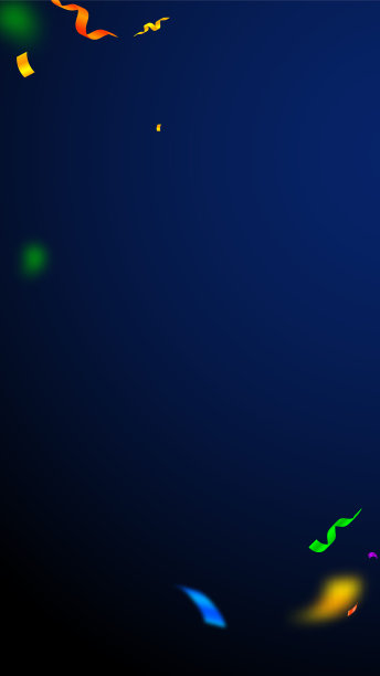 彩带和五彩纸屑的节日彩带闪闪发光图片下载