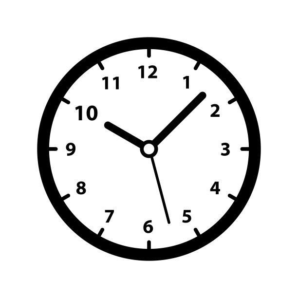 时钟图标矢量插图。观看图标矢量插图。时间图标矢量插图。图片下载