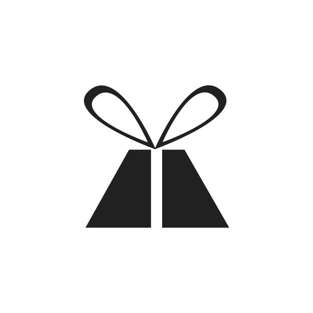 白色背景上的礼物图标插图。现在的向量图片下载