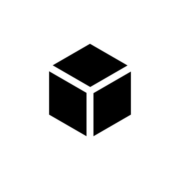 三维立方体标志设计图标，矢量插图。平面设计风格图片下载