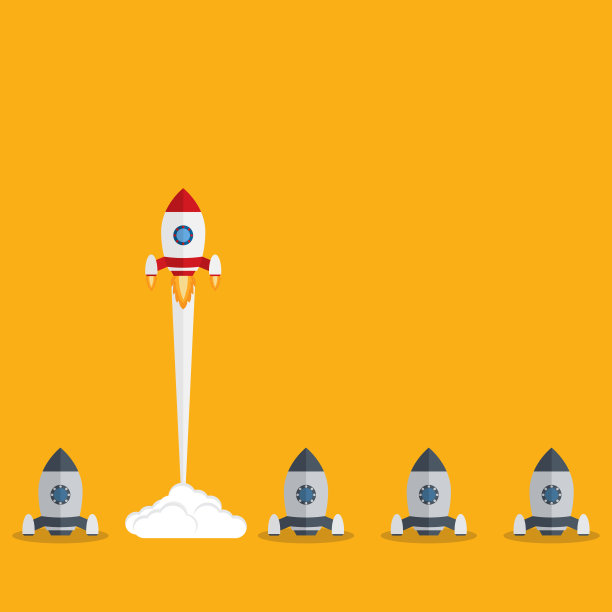 不同凡响：敢于冒险，成就人生——火箭象征勇气、进取、自信、信念和无畏图片下载