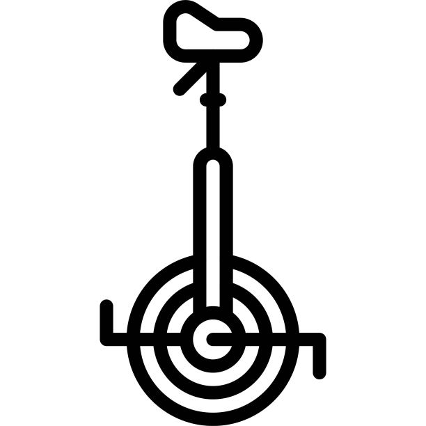 独轮车图标，交通相关矢量素材图片下载