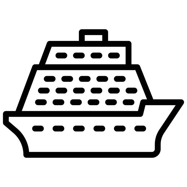 邮轮图标，交通相关矢量图片下载