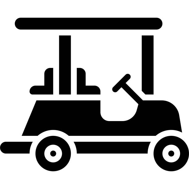 高尔夫球车图标，交通相关的矢量图片下载