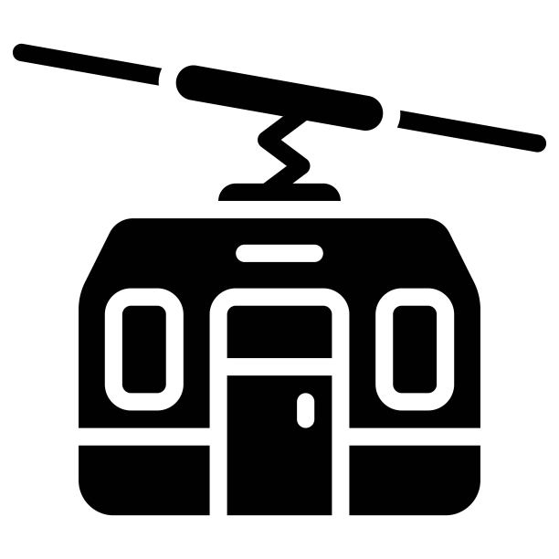 高空缆车图标，交通相关矢量素材图片下载