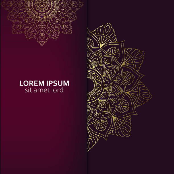 曼陀罗带有花卉装饰图案的曼陀罗图片下载