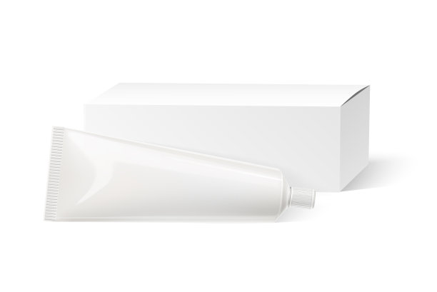 逼真的牙膏管白色模拟图片下载