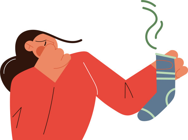 女人捂着鼻子不让自己闻到难闻的气味图片下载