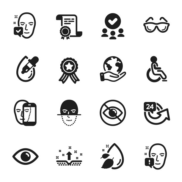 设置医疗图标，如清洁皮肤脸图片下载