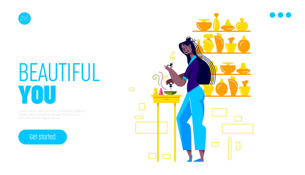 女性香水师为香水创造新的香味图片下载