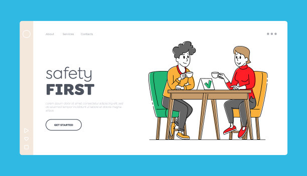 冠状病毒登陆页面模板为女性图片下载