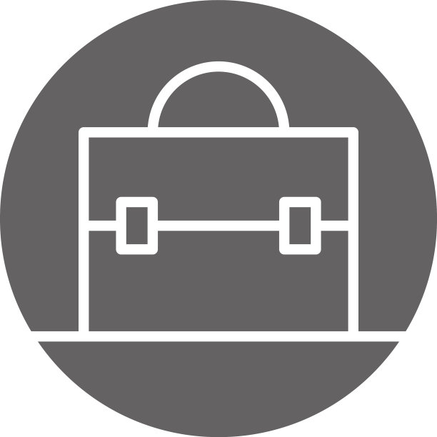 商务公文包块状线条图标图片下载