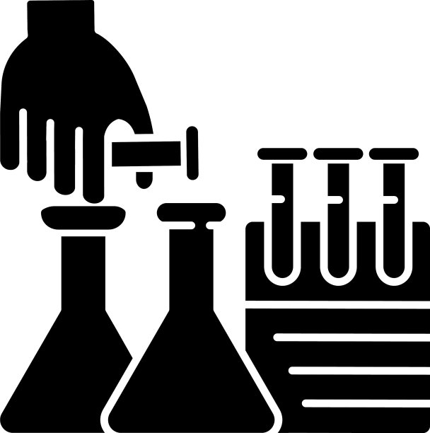 Diy科学黑色象形图标图片下载