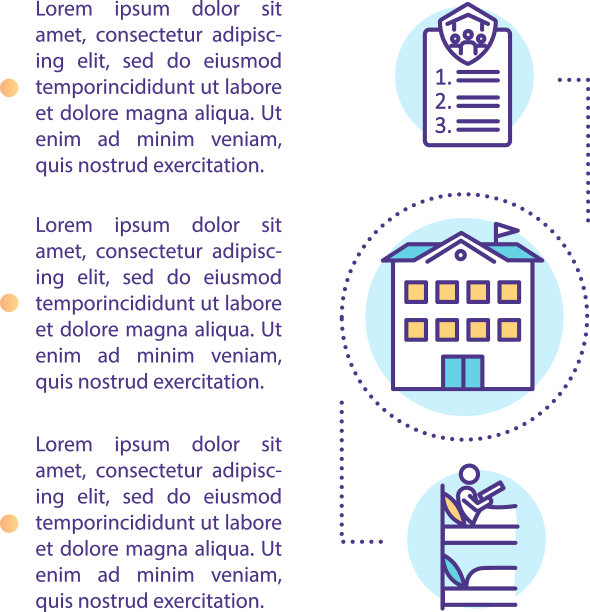 宿舍概念图标与文本图片下载