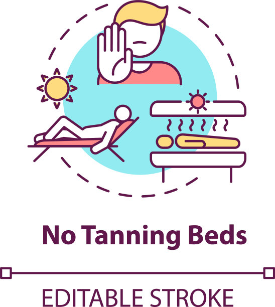 没有日光浴床的概念图标图片下载