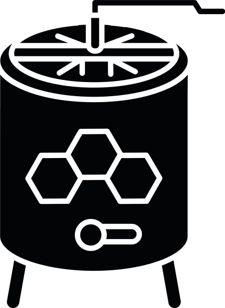 蜂蜜提取黑色象形文字图标图片下载