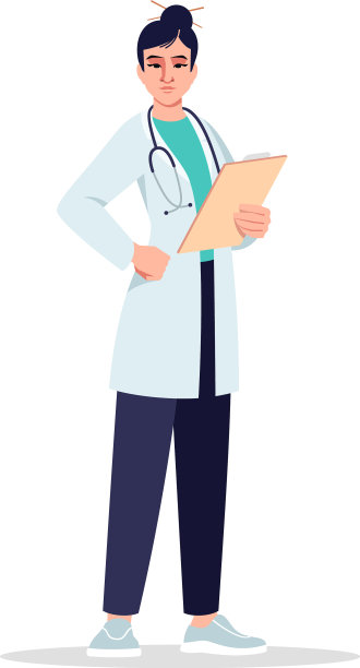 初级保健医师半平RGB色素材图片