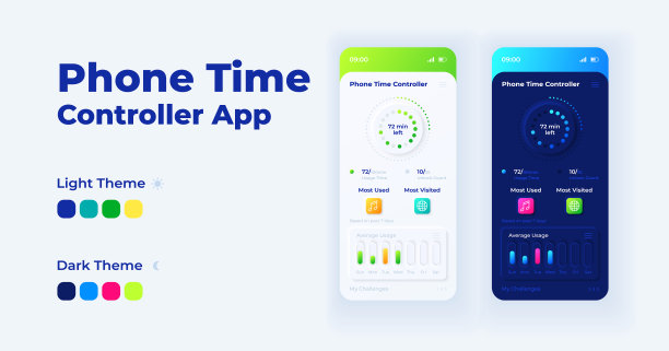 手机时间控制器卡通智能手机图片下载