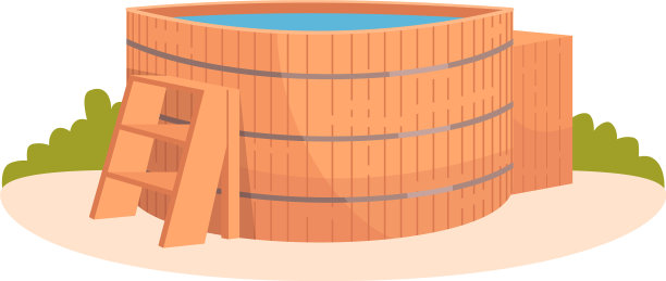 日式浴室半平面RGB颜色图片下载