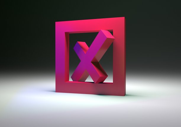 Maroon 3d检查标记图标。为商业、金融和企业提供极简风格的概念。图片下载