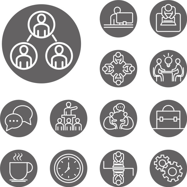 共同工作的办公室业务工作空间演示图片下载