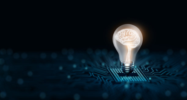 创造性和创新灵感。商业和技术理念概念。3D渲染和复制空间。图片下载