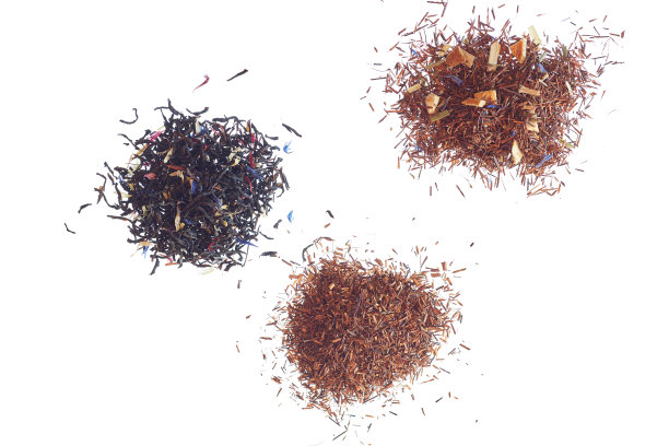 三种茶，伯爵茶，路易波士茶和橘子路易波士茶。图片下载