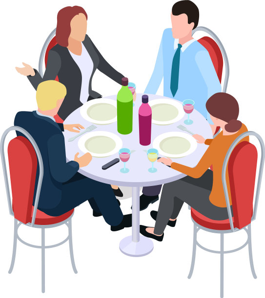 在咖啡厅和同事开会，吃工作午餐图片下载