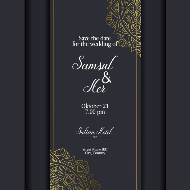 奢华的黄金曼陀罗华丽的背景婚礼图片下载