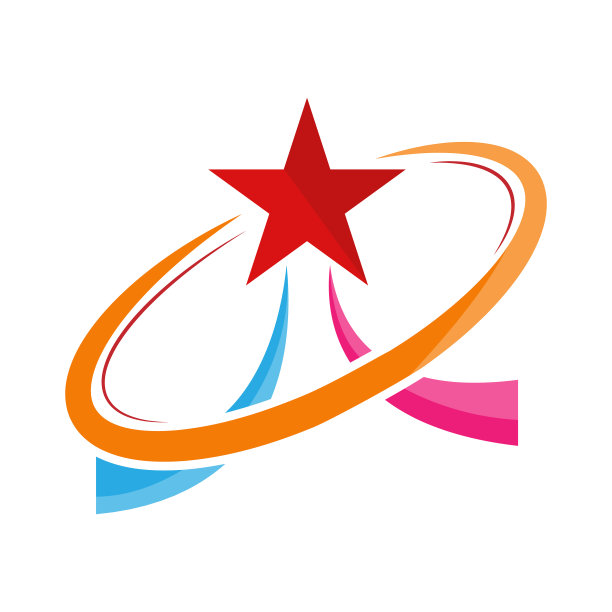 概念与一个星标志品牌贴纸图片下载