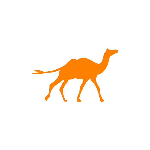 骆驼动物标志设计模板图片下载