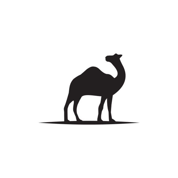 骆驼动物标志设计模板图片下载