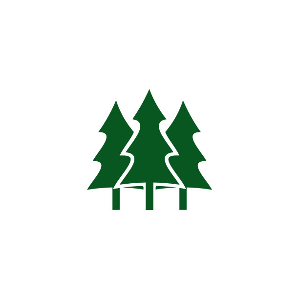 松树Logo设计模板图片下载