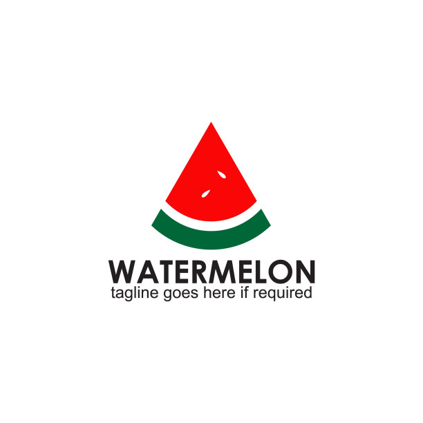 西瓜水果标志设计模板图片下载