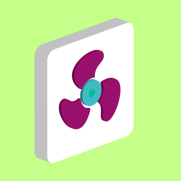 船舶螺旋桨简单图标符号设计模板图片下载