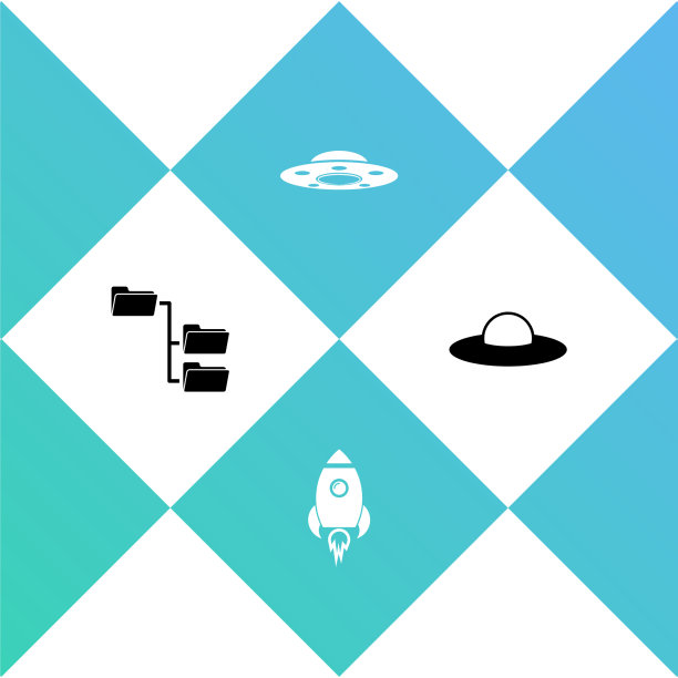 集文件夹树火箭飞船与火UFO飞行图片下载