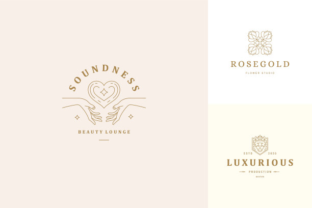 线标志标志设计模板集图片下载