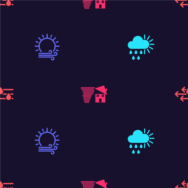 集多云有雨，太阳风龙卷风旋转图片下载