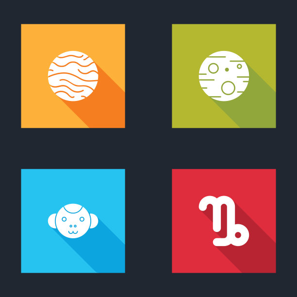 Set planet金星Mars猴年生肖图片下载