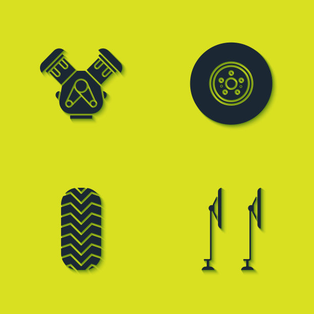 安装汽车发动机挡风玻璃刮水器、轮胎和刹车图片下载