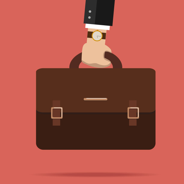 商务手握公事包图片下载