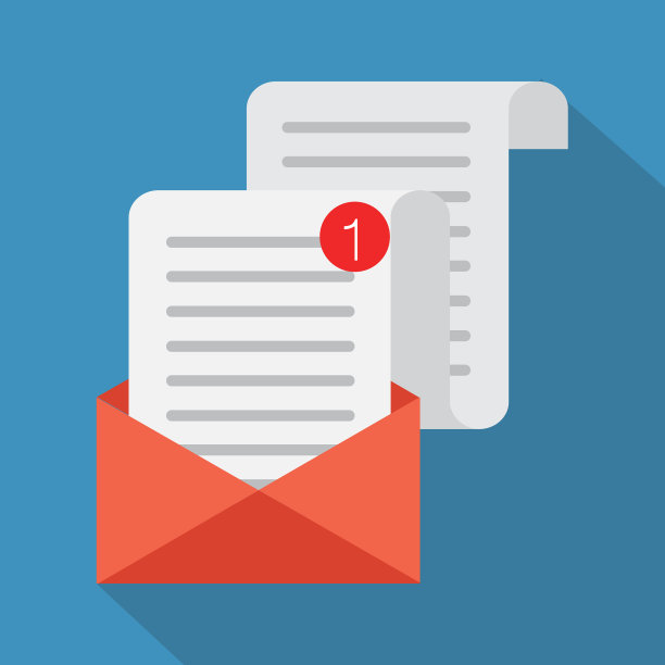 平面卡通开信封和信封图片下载