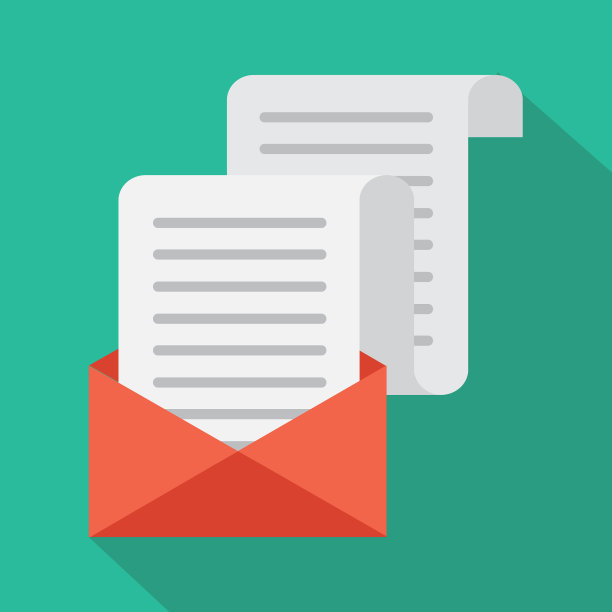 平面卡通开信封和信封图片下载