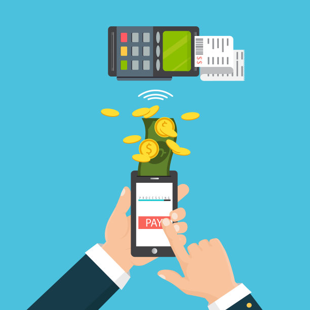 手握手机，智能手机无线理财图片下载