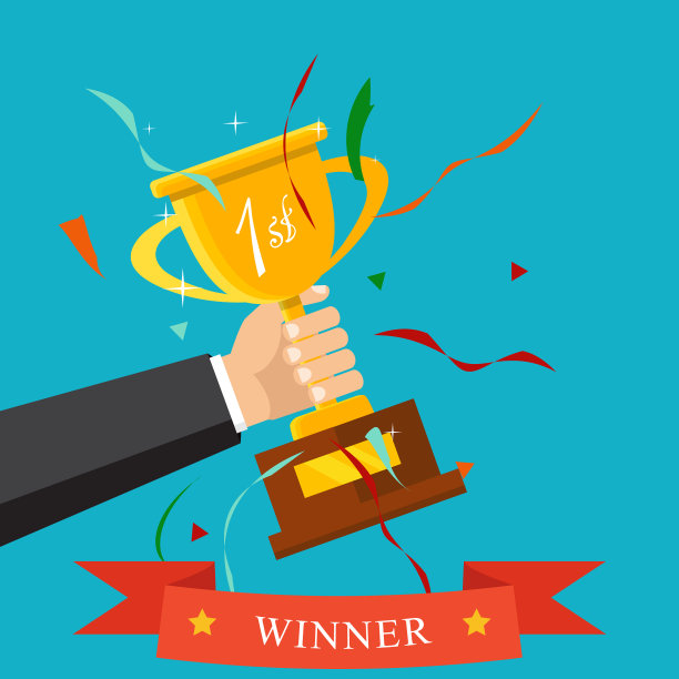 冠军奖杯平坦图标金杯赢家图片下载