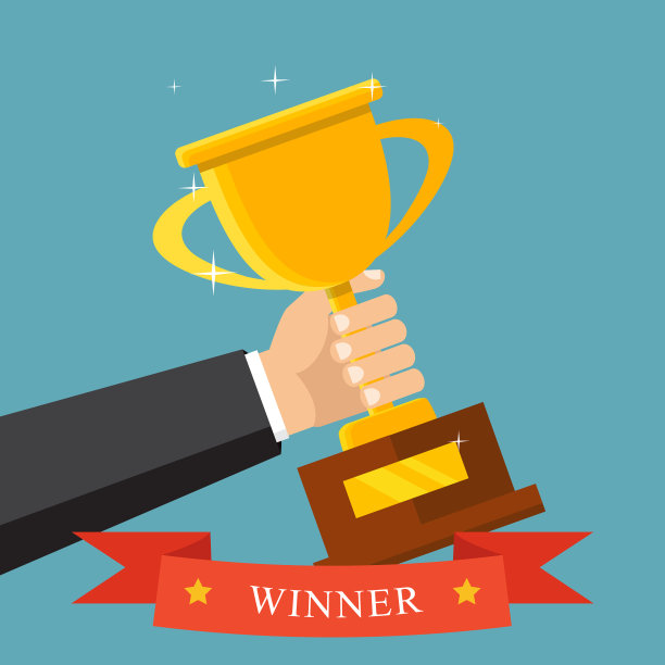 冠军奖杯平坦图标金杯赢家图片下载